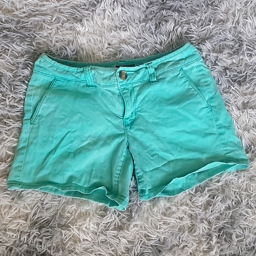 American Eagle Teal Shorts Size 0